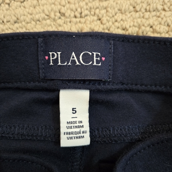 Children's Place Size 5 Navy Jegging Uniform Bottoms - Picture 3 of 3